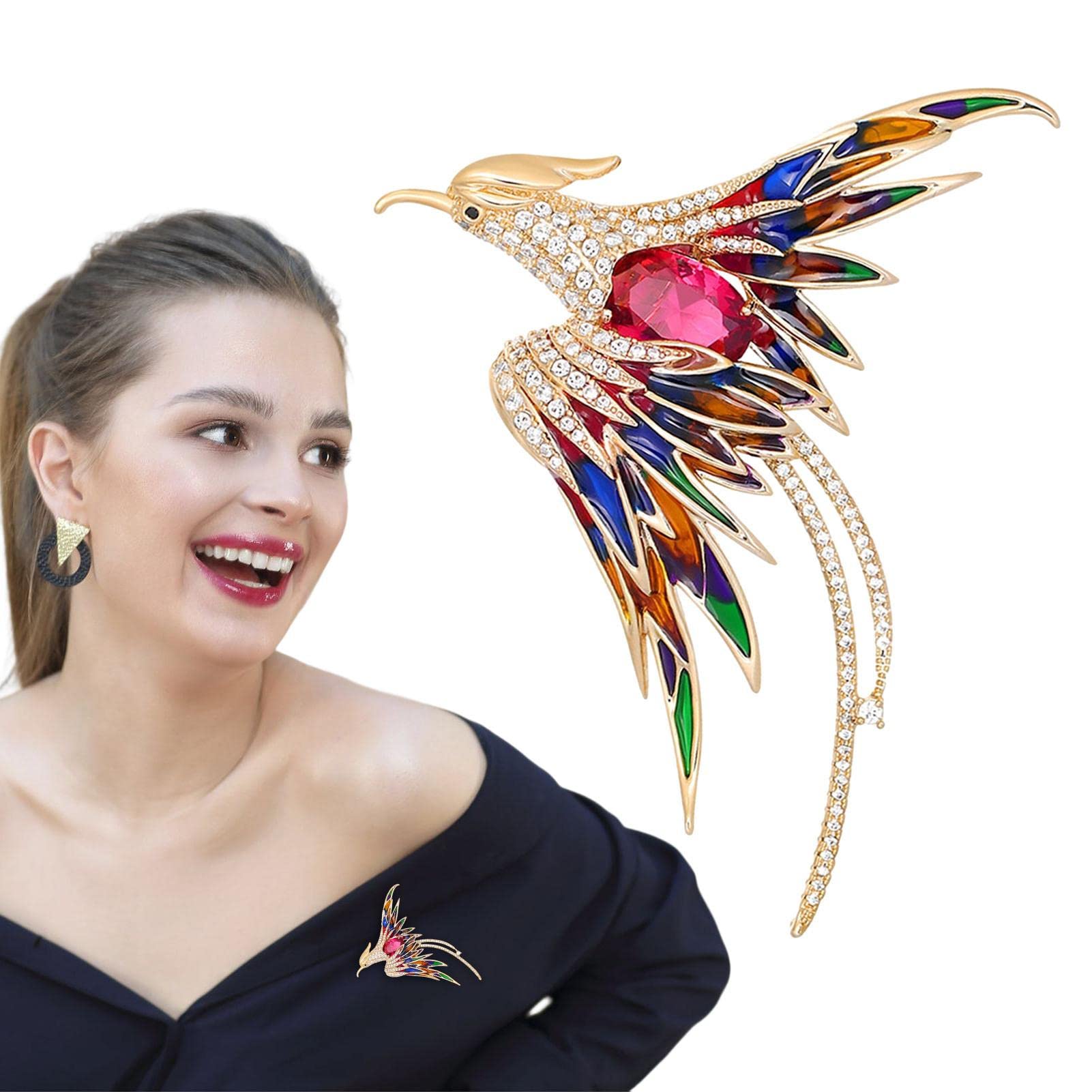 鳳凰の天然素材牙彫刻ブローチ＊＊＊＊(o^-^) 鳳凰の天然素材牙彫刻ブローチ＊＊＊＊(o