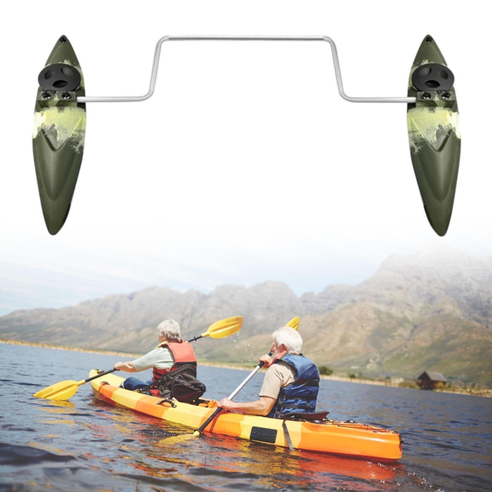 Universal Inflatable Paddle Board Stabilizers (Pair) - 0.6mm PVC Outriggers For Kayak/Canoe Balance