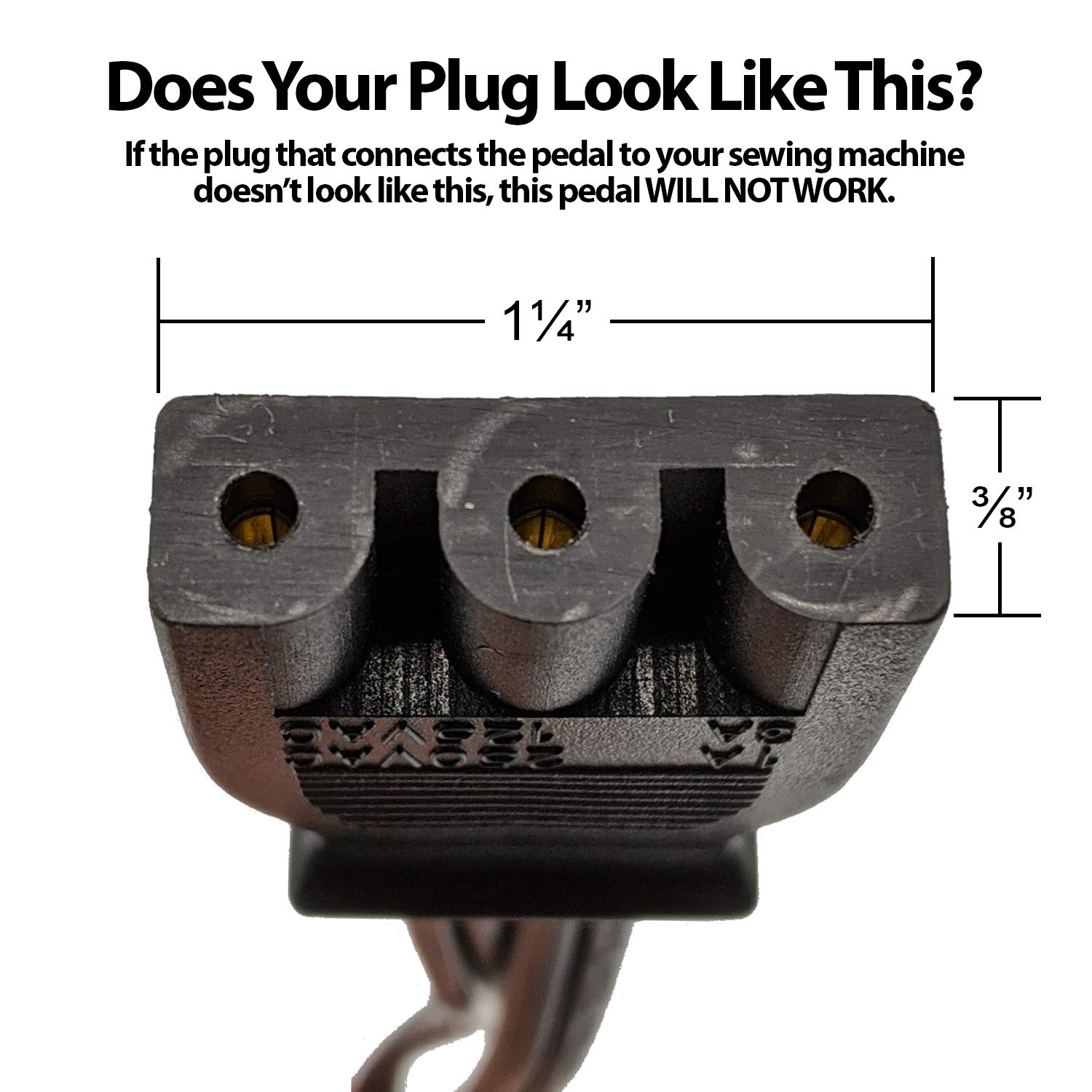 Singer Sewing Machine Foot Pedal Replacement by Enduro Variable Speed