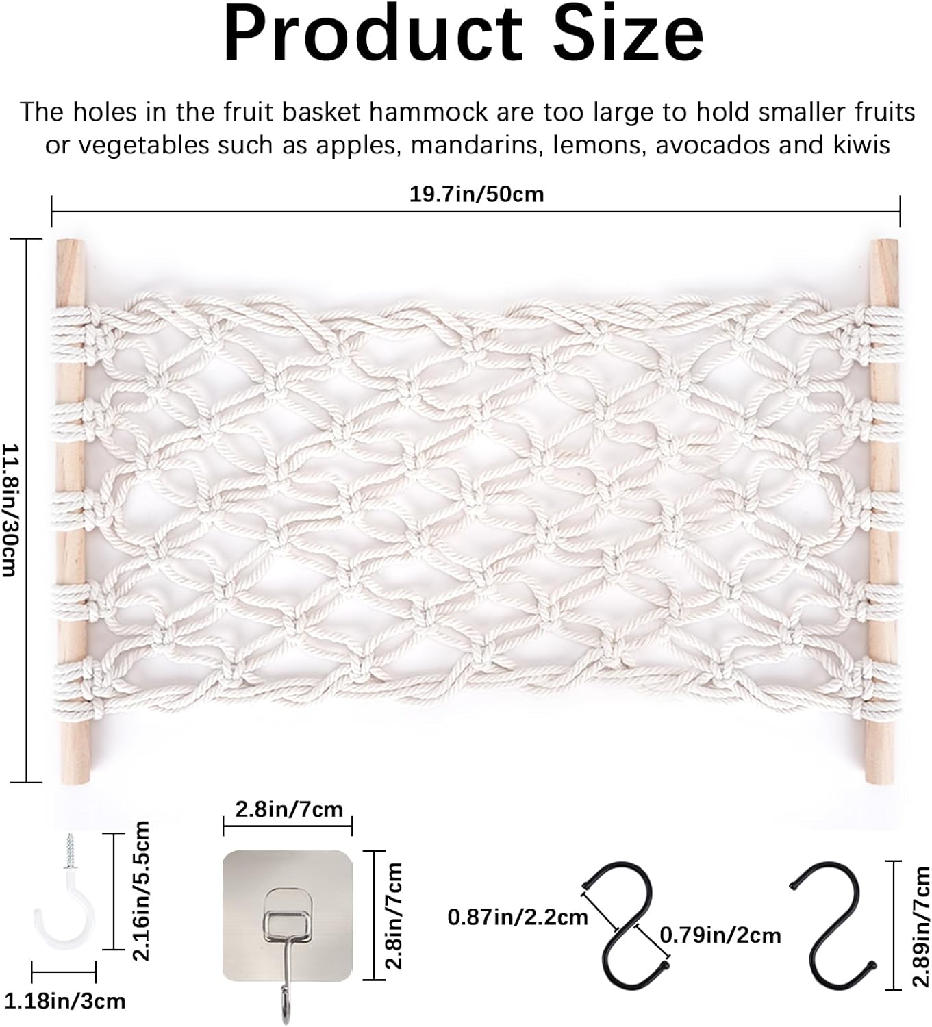 Fruit Basket Hammock Under Cabinet Adhesive, Woven Vegetable Hanging Basket, Fruit Storage for Kitchen with Banana Hook, Mesh Fruits Holder Organization for Home Dining Room Decor (1Pcs) 1 71kat0wFAyL. AC SL1500