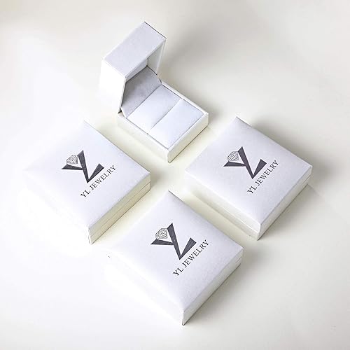 Miniatura 6 de YL Anillo apilable de plata de ley 925 para mujer, anillo de boda con piedra natal de 0.098 pulgadas, anillo de aniversario, tamaño 5