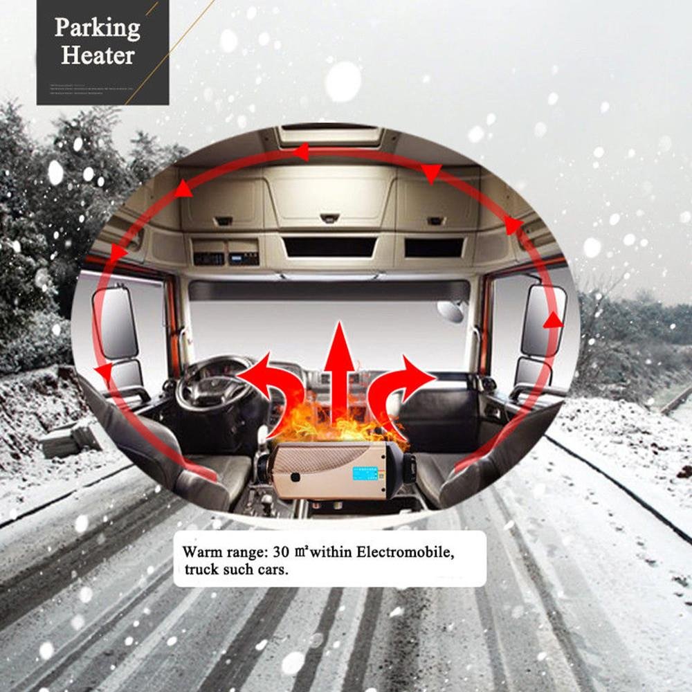 FAYELONG 5000 W 12 V/24 V ogrzewanie powietrzne z silnikiem wysokoprężnym płaskie 4 otwory samochodowe samochody ciężarowe, domy kempingowe łodzie autobus parking niskie zużycie paliwa