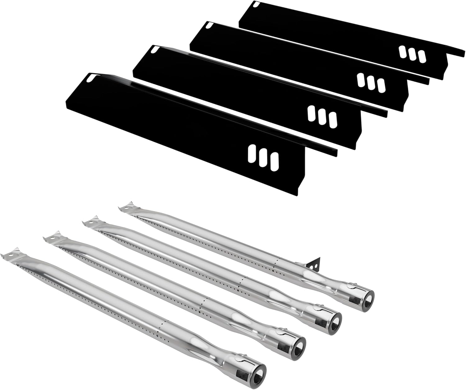 15’’ Grill Heat Plate Shields and Burner Tubes for Outdoor Gourmet 4 Burner GR2215101-OG-00 FSOGBG1106 Gas Grill, GR2215120-OG-00 Grill Replacement Parts for Outdoor Gourmet UFHP2 Grill Parts