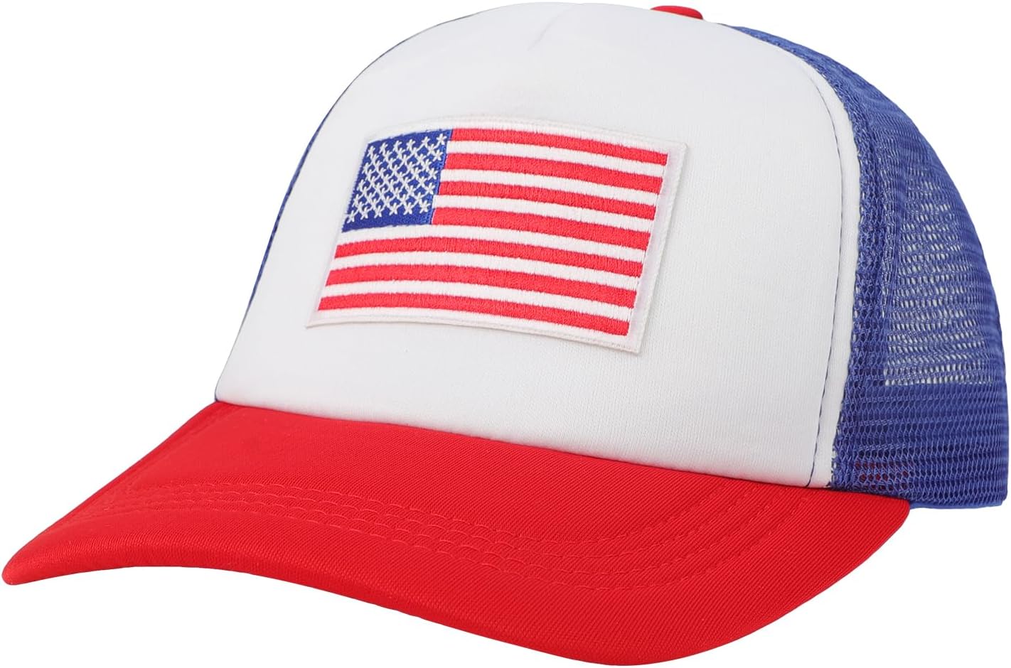 American Flag Baseball Cap Retro Classic Adjustable Snapback Trucker Hat Outdoor Golf Sun Dad Hats for Men Women Red