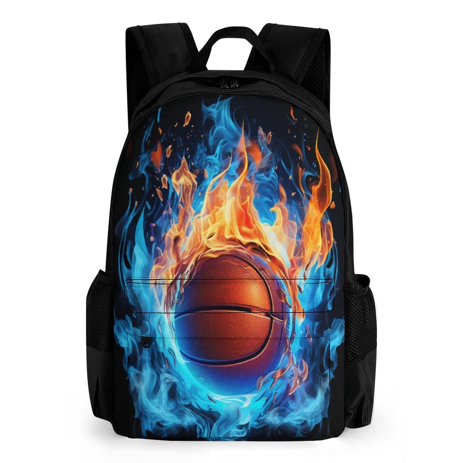 Tnfhsoft Unisex Kids Basketball-1 Basketball School Bag, Backpacks For Girls Boys With Motion Print, School Supplies For Kids, Large Rucksack For School Travel, Gifts For Boys Girls Teenagers 42X30.5cm