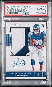 Saquon Barkley 2018 National Treasures Psa 10 True Rpa Pop2 Rookie