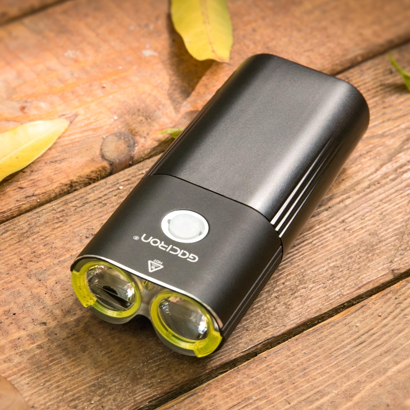 Lumière avant de vélo Gaciron de 1800 lumens, avec lentille optique acrylique anti-éblouissement, 6 modes de luminosité, télécommande par câble, lumière vélo USB-C rechargeable avec fonction d'énergie