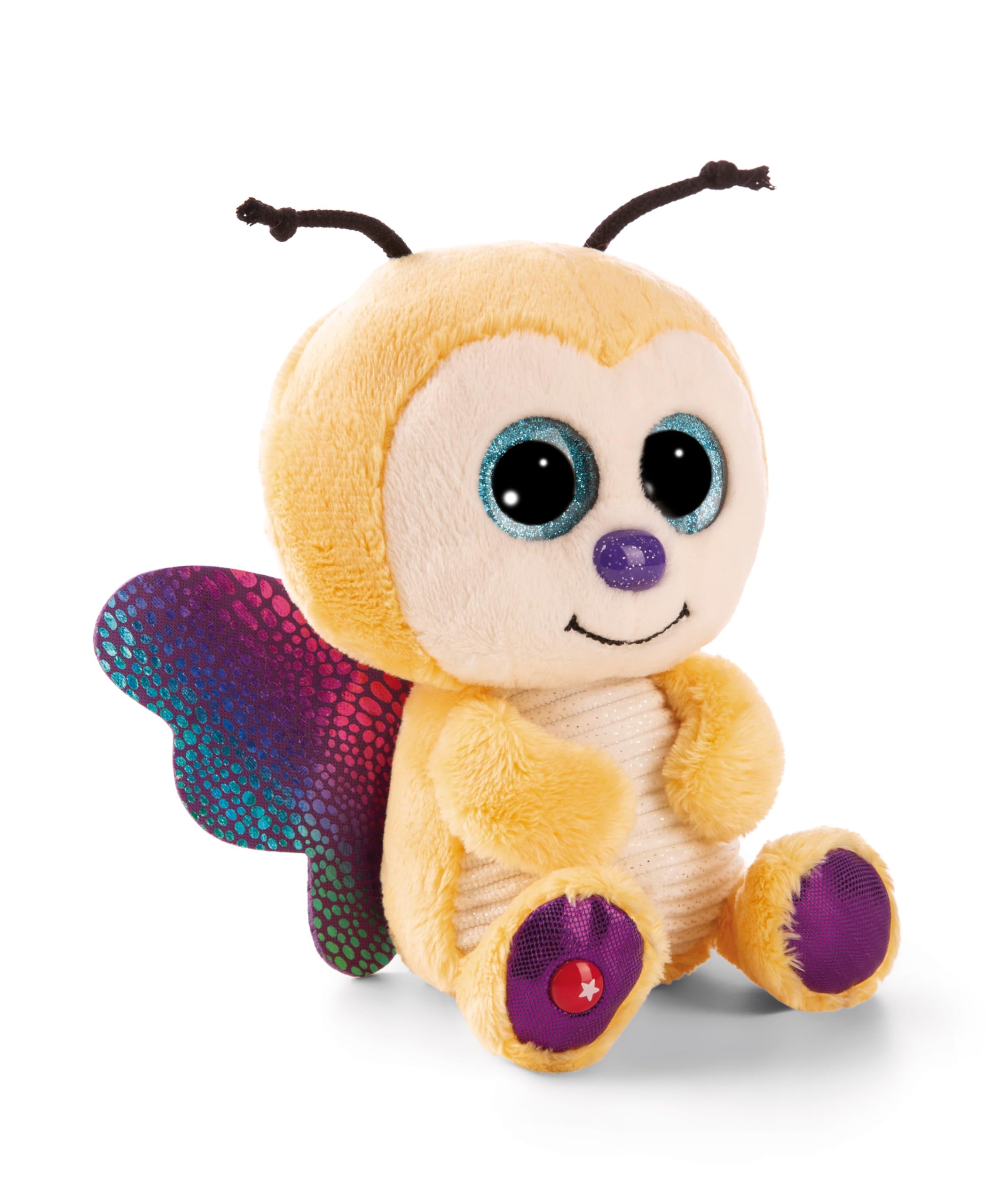 NICI Kuscheltier GLUBSCHIS Schmetterling Sunshine Lou 15cm - gelb - Stofftier aus weichem Plüsch, niedliches Plüschtier zum Kuscheln und Spielen, für Kinder & Erwachsene, tolle Geschenkidee | 61844