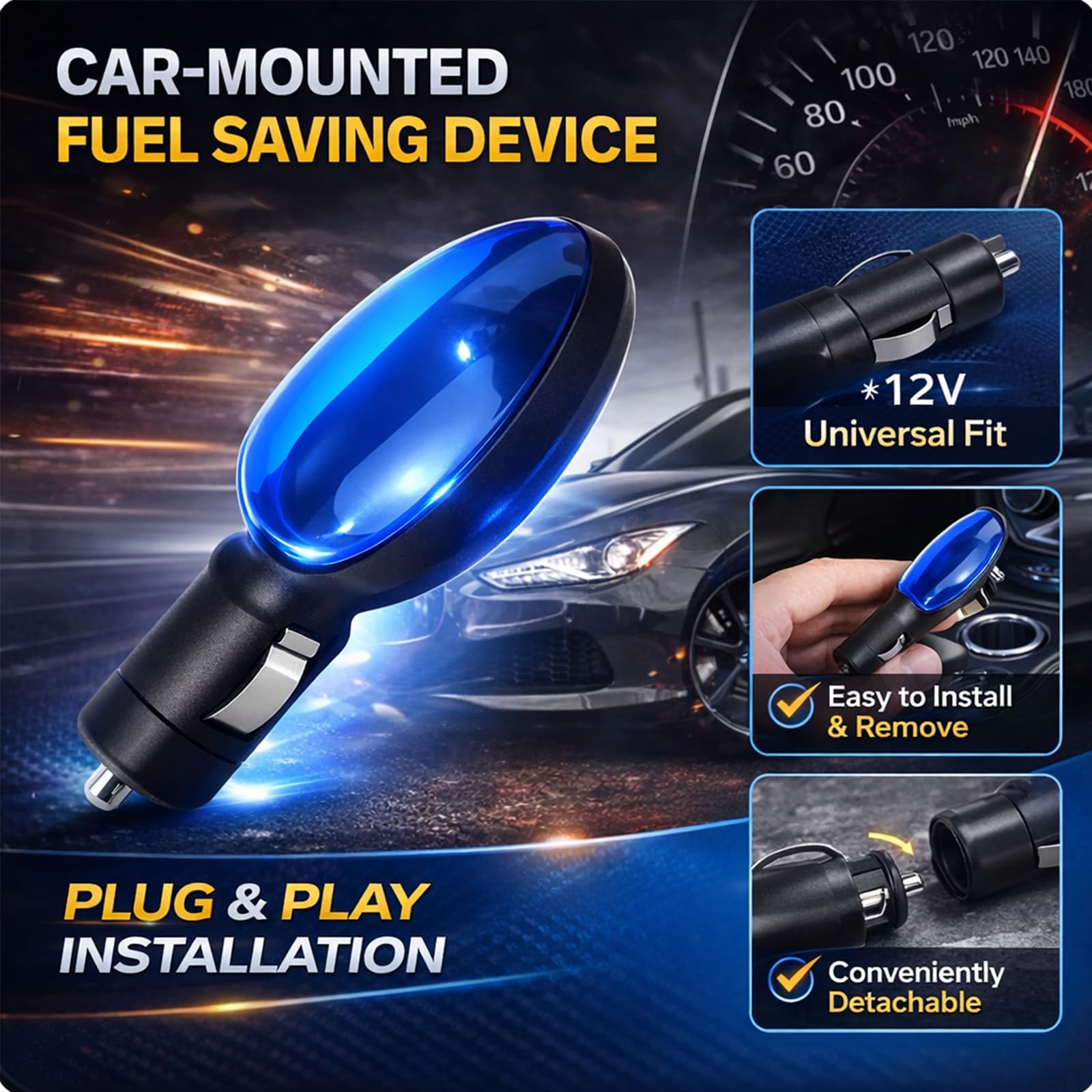 Car Part Fuel Saver, 2026 New Gas Saver Device, Advanced Fuel Saving Device and Gas Economizer for Optimal Fuel Efficiency, Universal Fuel Gas Saver for All Cars (2PCS) — view 5