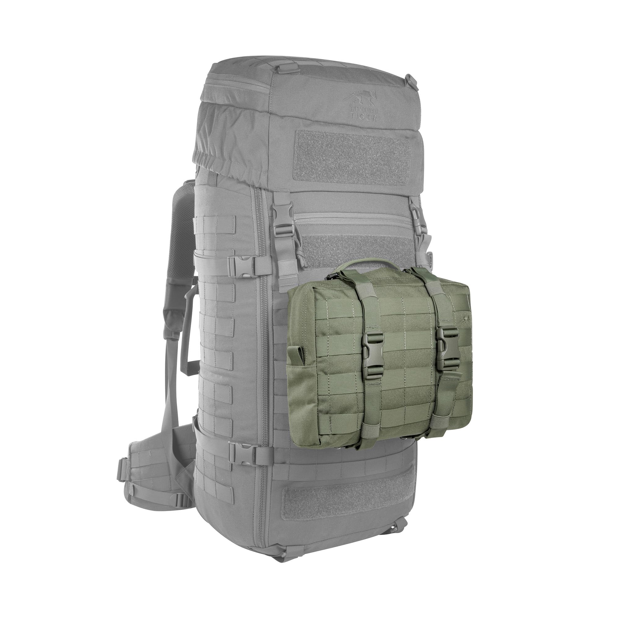 Tasmanian Tiger TT Tac Pouch 10 MKII 4L Rucksack Zusatz-Tasche, Molle-kompatible Deckel-Tasche für TT Base Pack