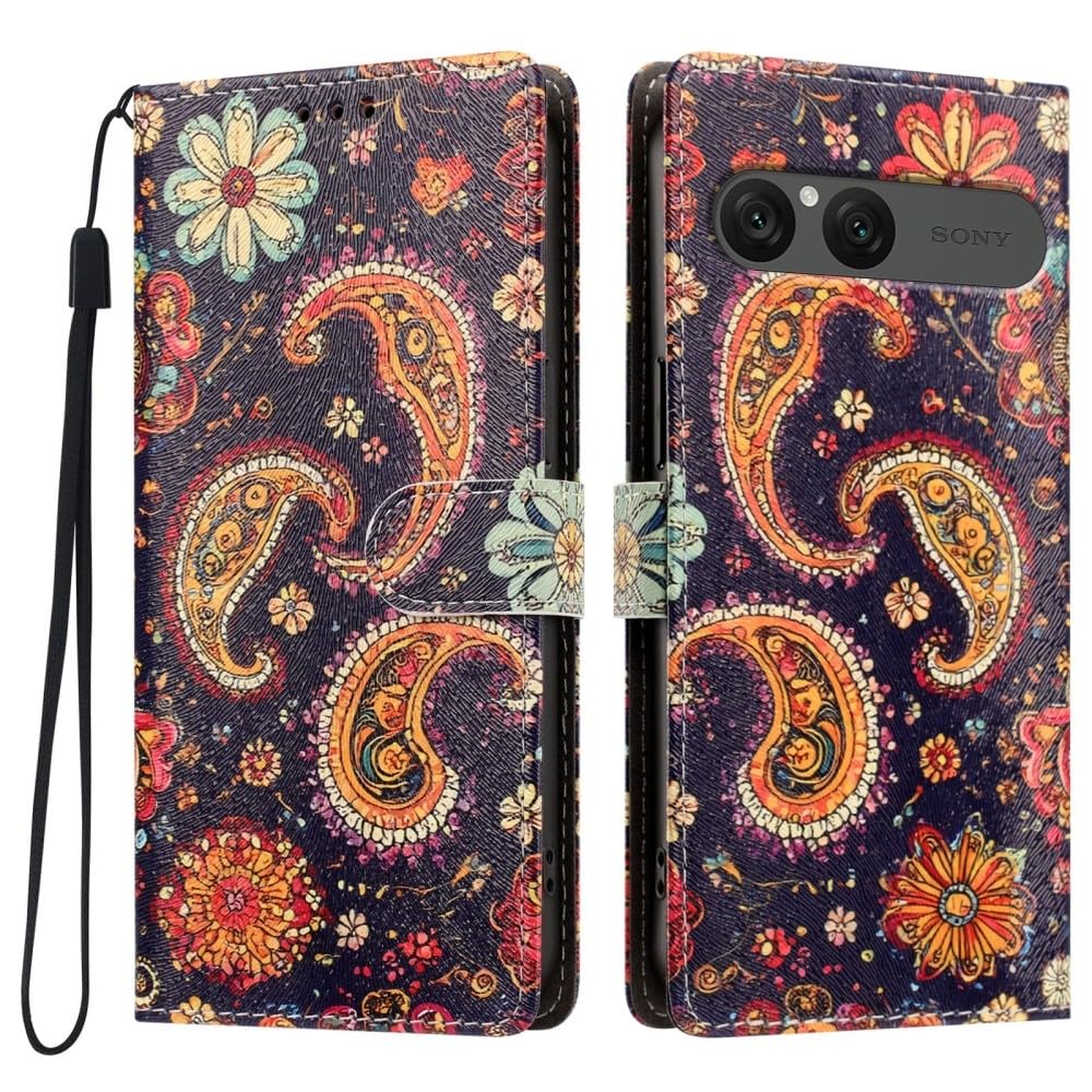 Étui Sony Xperia 5 VI protection écran portefeuille méduse anti choc