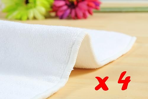 Miniatura 6 de Anmababy Paquete de 4 pañales de tela de bolsillo impermeables lavables con 4 insertos y bolsa húmeda para bebés CD4-002