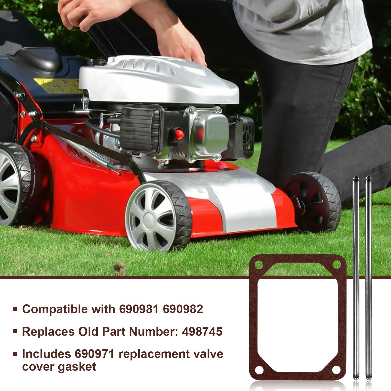 Set Di 2 Guarnizioni Per Valvola Briggs & Stratton - Ricambio Originale 690971/273486 - Foto 6