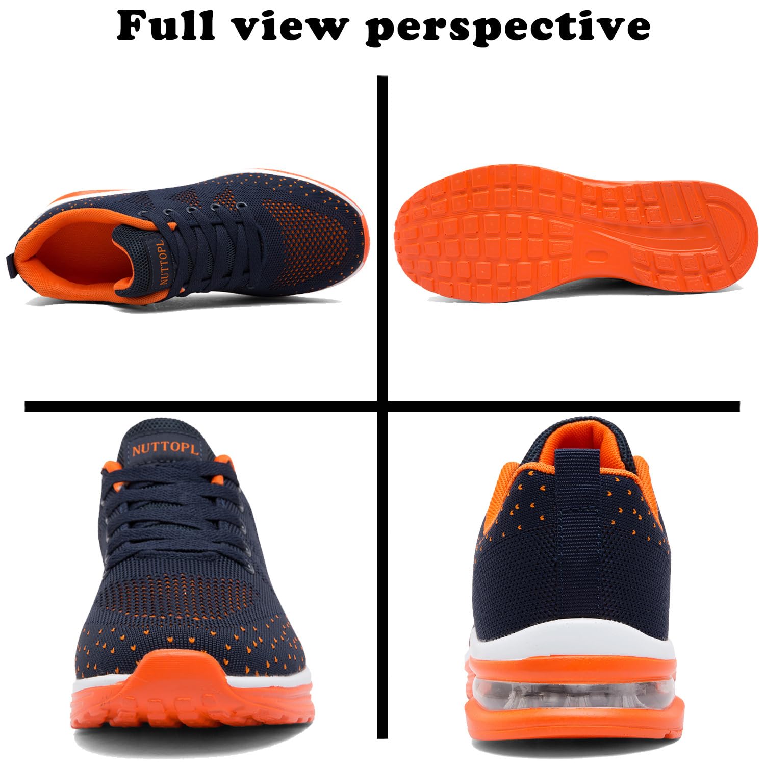 Damen Laufschuhe Atmungsaktiv Joggingschuhe Luftpolster Sportschuhe Freizeitschuhe Straßenlaufschuhe Gummisohlen Leichte rutschfest Fitness Running Outdoor