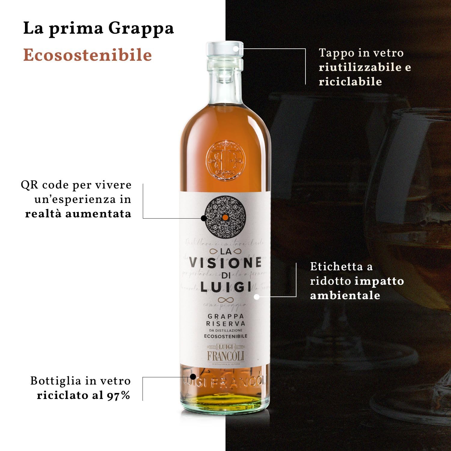 LUIGI FRANCOLI GRAPPA LA VISIONE DI LUIGI RISERVA 0,7L