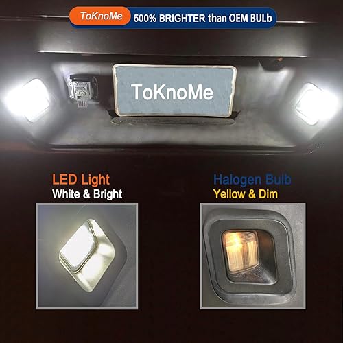 Miniatura 3 de Luces LED para matrícula, conjunto de lámpara de etiqueta, lente ahumada, compatible con Dodge RAM 1500 2500 3500 2003-2022 camioneta Pickup