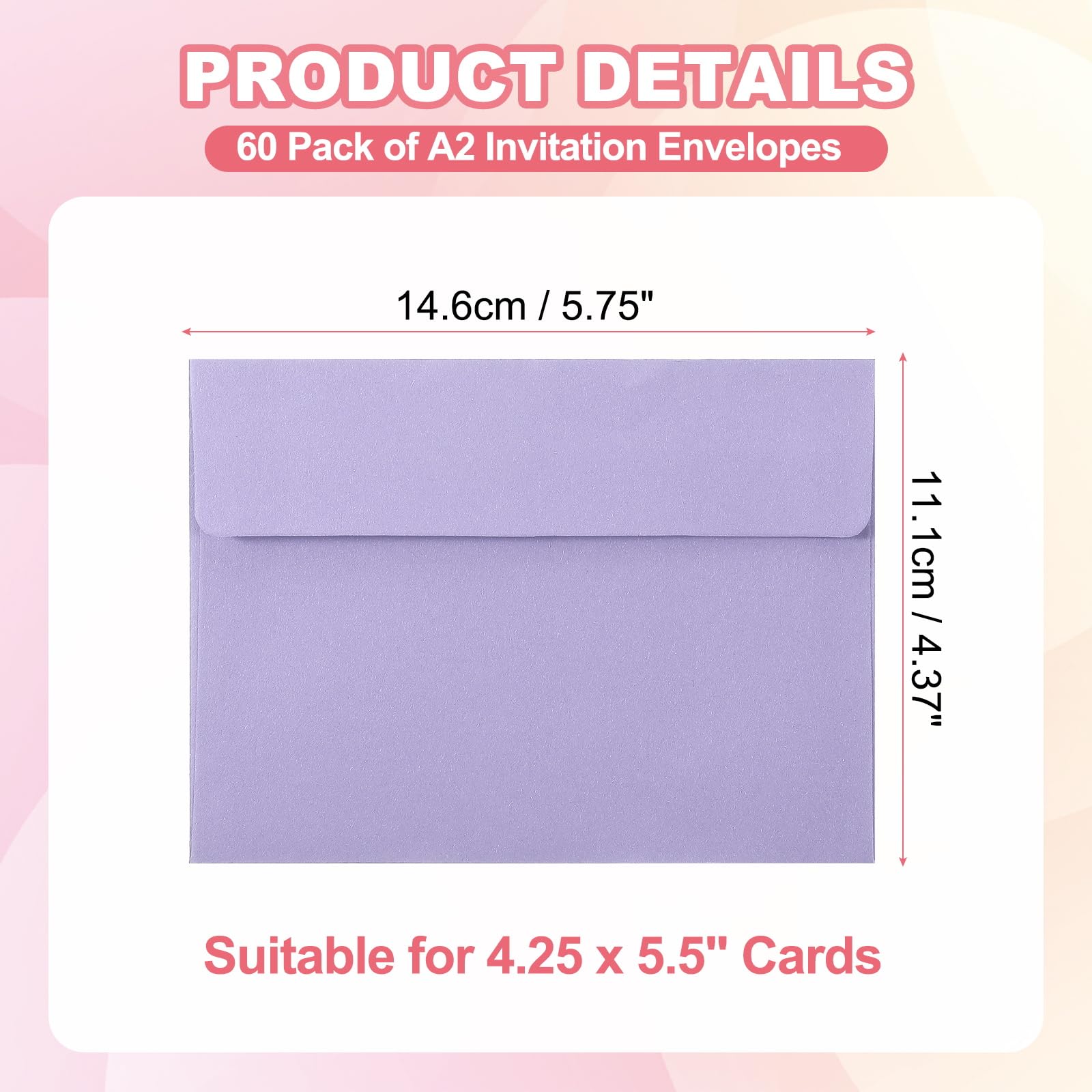 PATIKIL 60Pack A2 Envelopes - Image 2