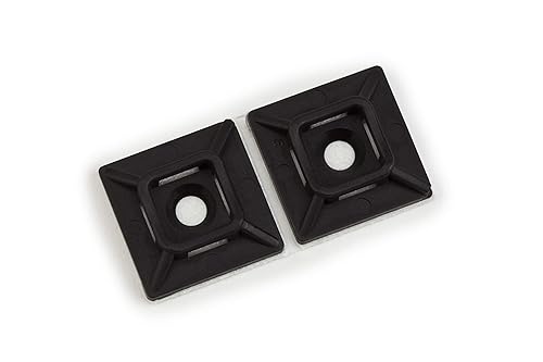 Miniatura 9 de 3M Base de montaje para bridas de cables CTB1X1NTA-C, montaje adhesivo de 4 vías, paquete de 100