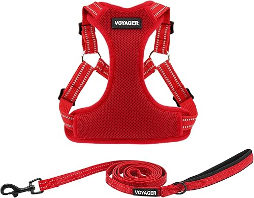 Miniatura 25 de Best Pet Supplies Voyager - Arnés ajustable, transpirable, antitirones, para perros pequeños, medianos y grandes, resistente, para caminar, trotar