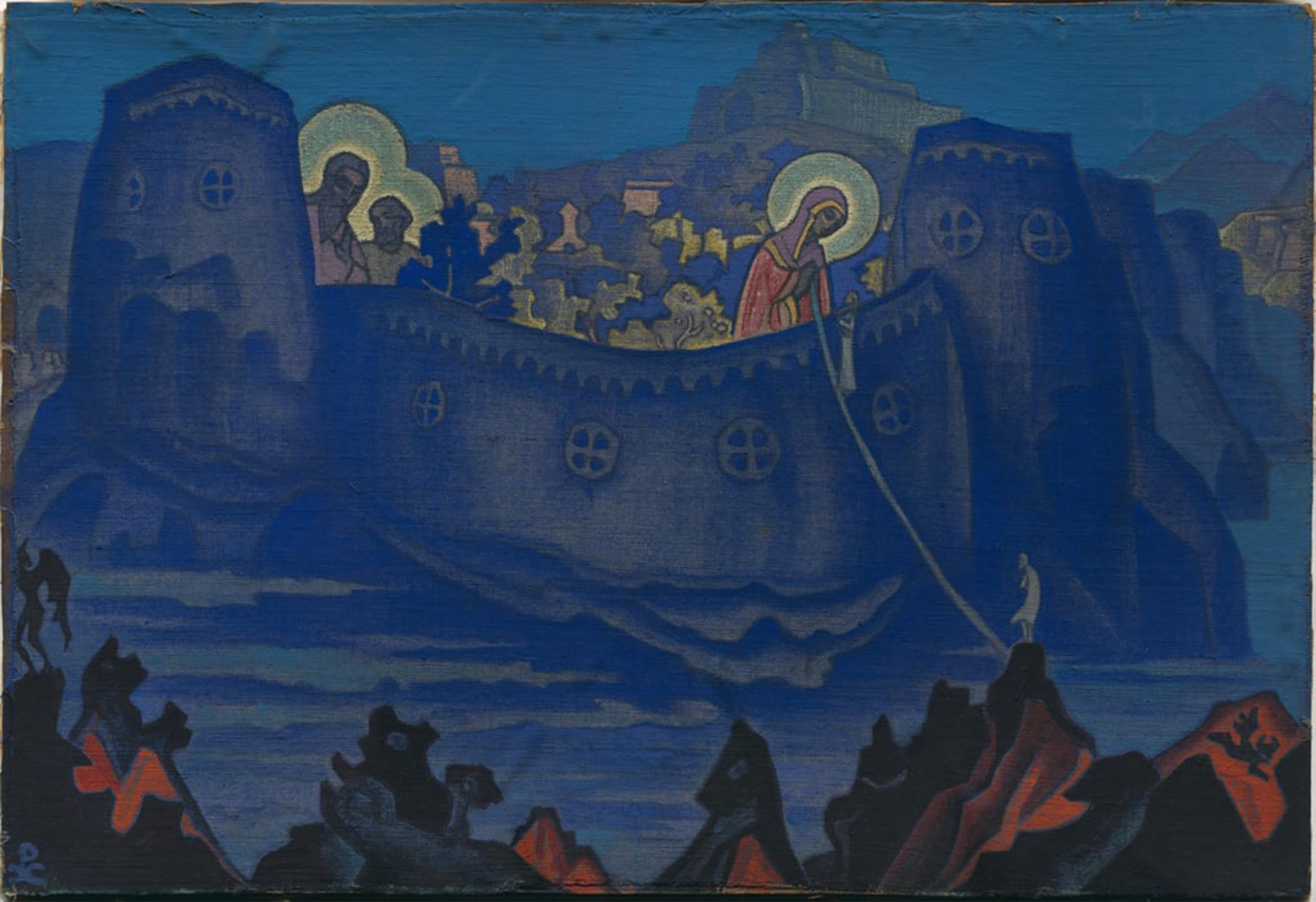 SERENDIPITP Vintage Wall Art Canvas Nordic Poster Canvas Print Picture Lady Laboris by Nicholas Roerich Wall Art Poster for Home Decor 60x90cm