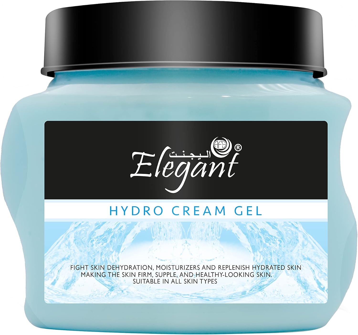 Elegant Face Cream Gel, Hydro Cream Gel – 500 ML – LARGE Volume & Quick-Absorbing Gel to FIGHT Dehydration & Dryness on the Skin | Non-Greasy, No Oil & Natural HYDRATION