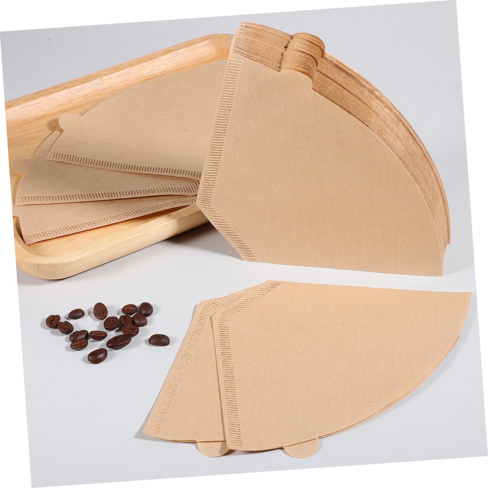 Filtro de Café de Papel Cónico Desechable 200 Piezas Caqui