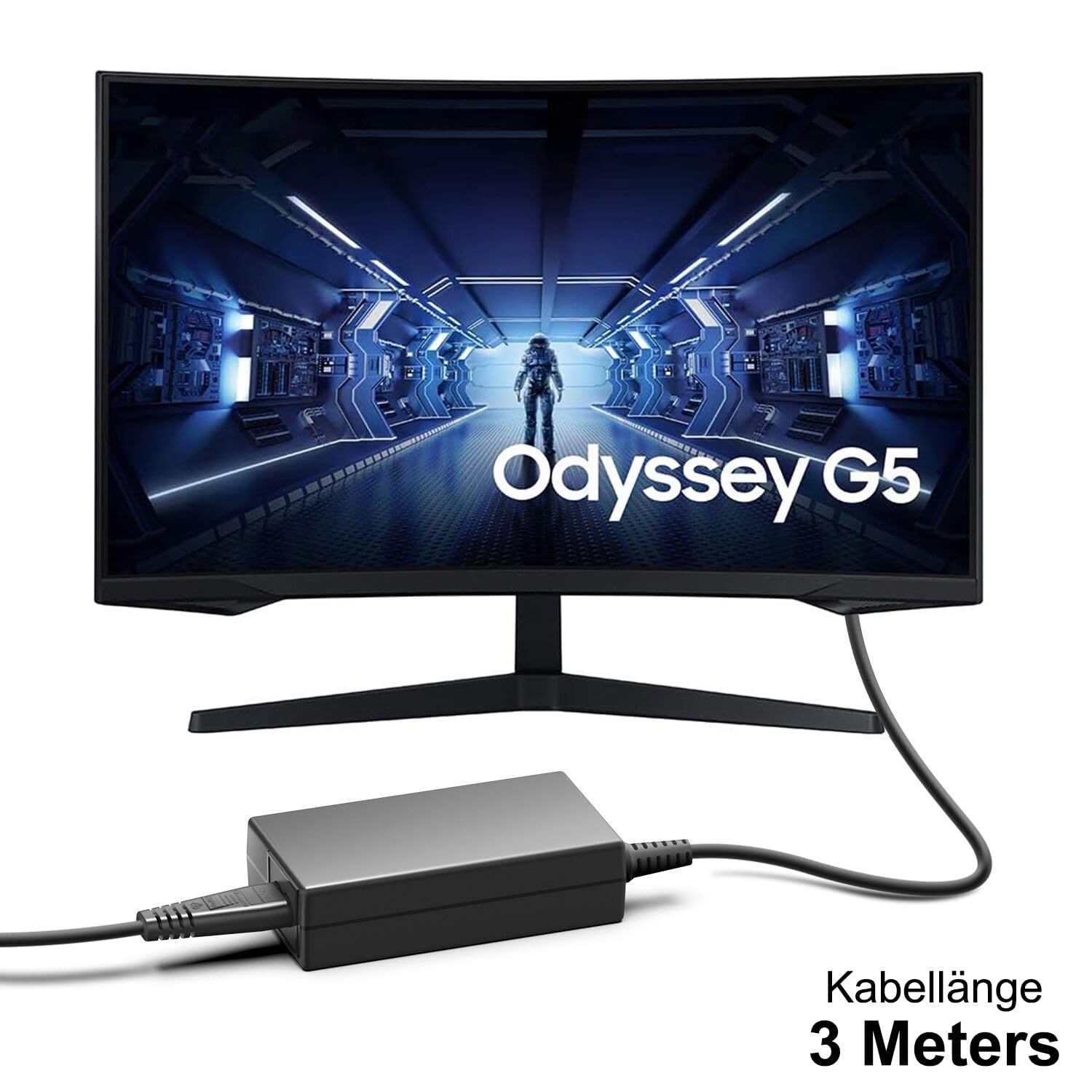 HKY Alimentatore di rete da 19 V per Samsung C27H711QEU U32J590 Odyssey G5 27" 32" 34" monitor G5 G7 G3 G5A G7A G3A LC34G55TWWR S34J550WQR C27G55 C27G5555555T C327G527G5T C322227G5227G5555T G55 C