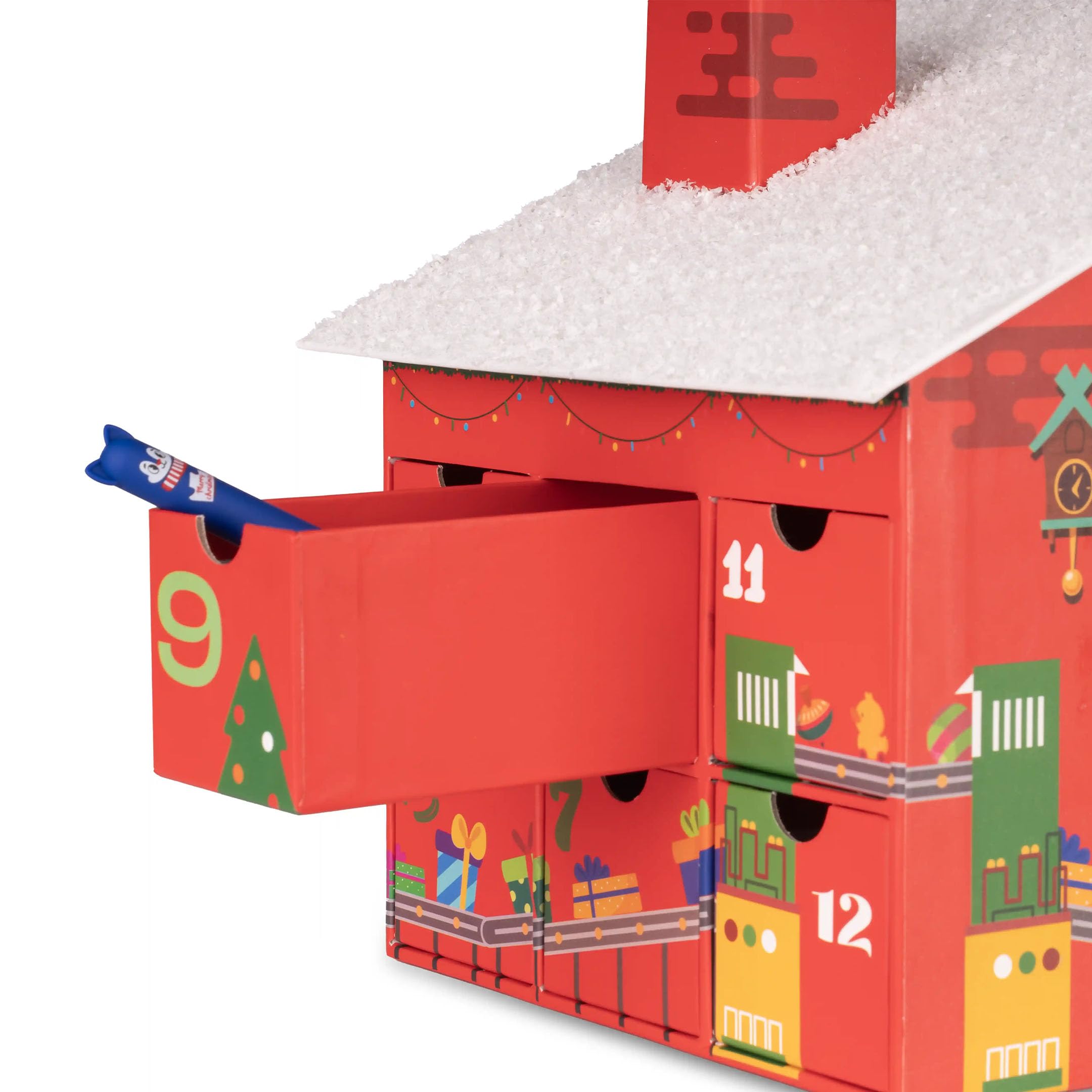 Colourbook - Calendario de Adviento 2025, Edición Fábrica de Elfos, 24 sorpresas exclusivas y útiles, caja rígida de colección con cajones, idea de regalo creativo para Navidad
