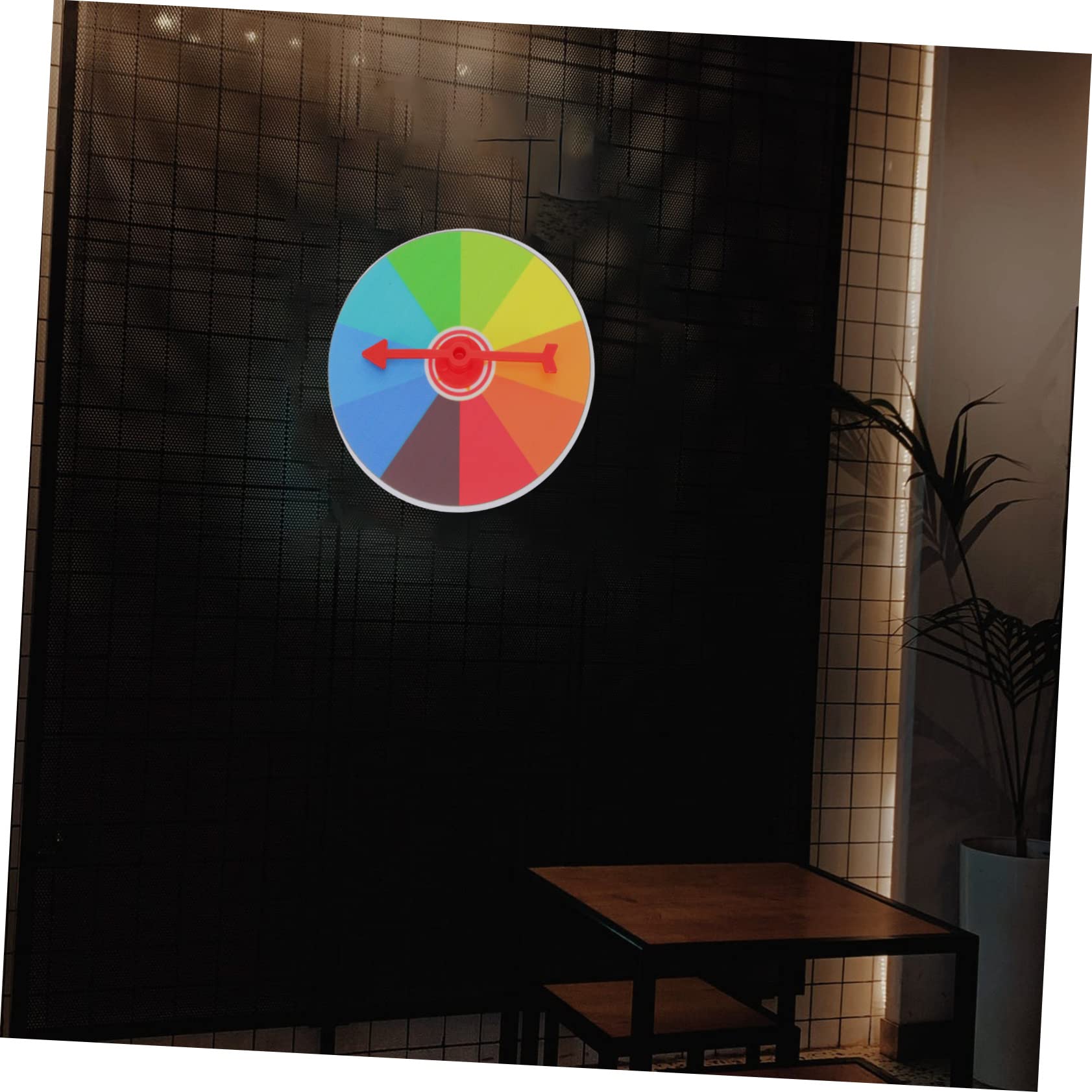 VANZACK 1Pc Hanging Draw Game Turntable Lightweight Spinning Prize Wheel for Fundraisers Parties Classrooms Carnivals Trade Shows and Holiday Activities