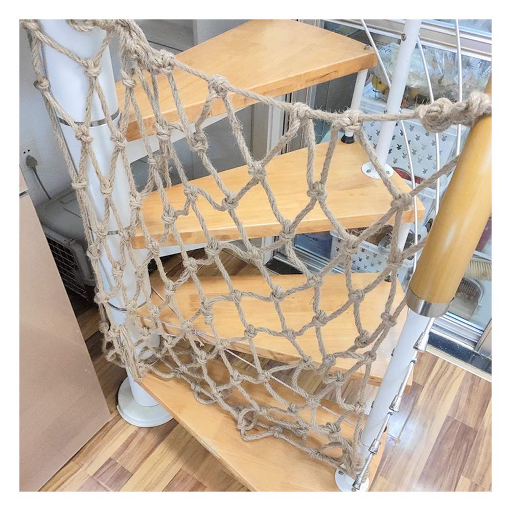 Red Cuerda Escalada, Red Seguridad para Niños, Columpio Seguridad para Escaleras Cuerda Roca Al Aire Libre, Red Cuerda Cáñamo para Niños, Diámetro 12 Mm