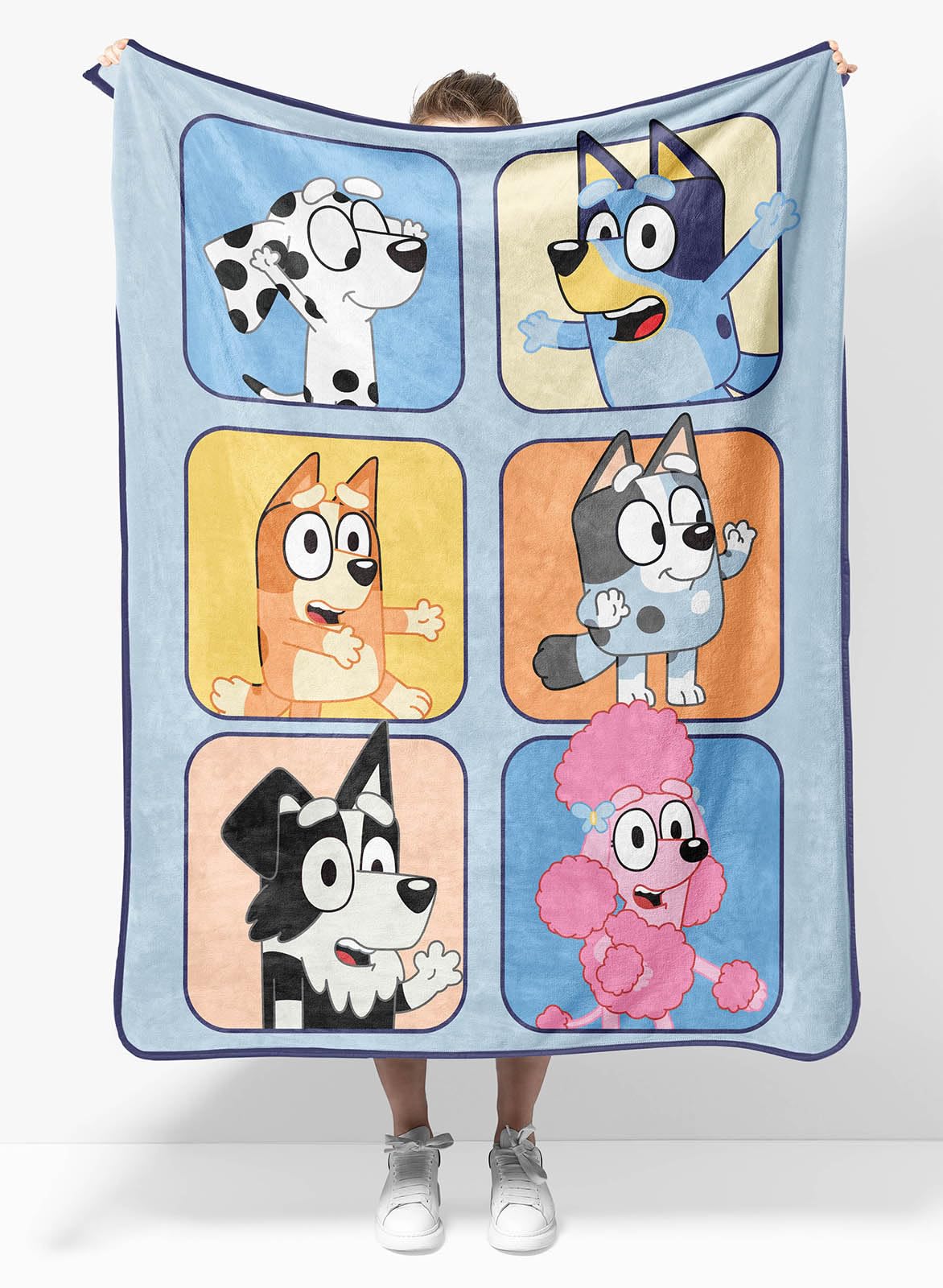 Bluey & Friends Plush Travel Throw Blanket - Measures 40 x 50 Inches Super Soft & Cozy Travel Accessories