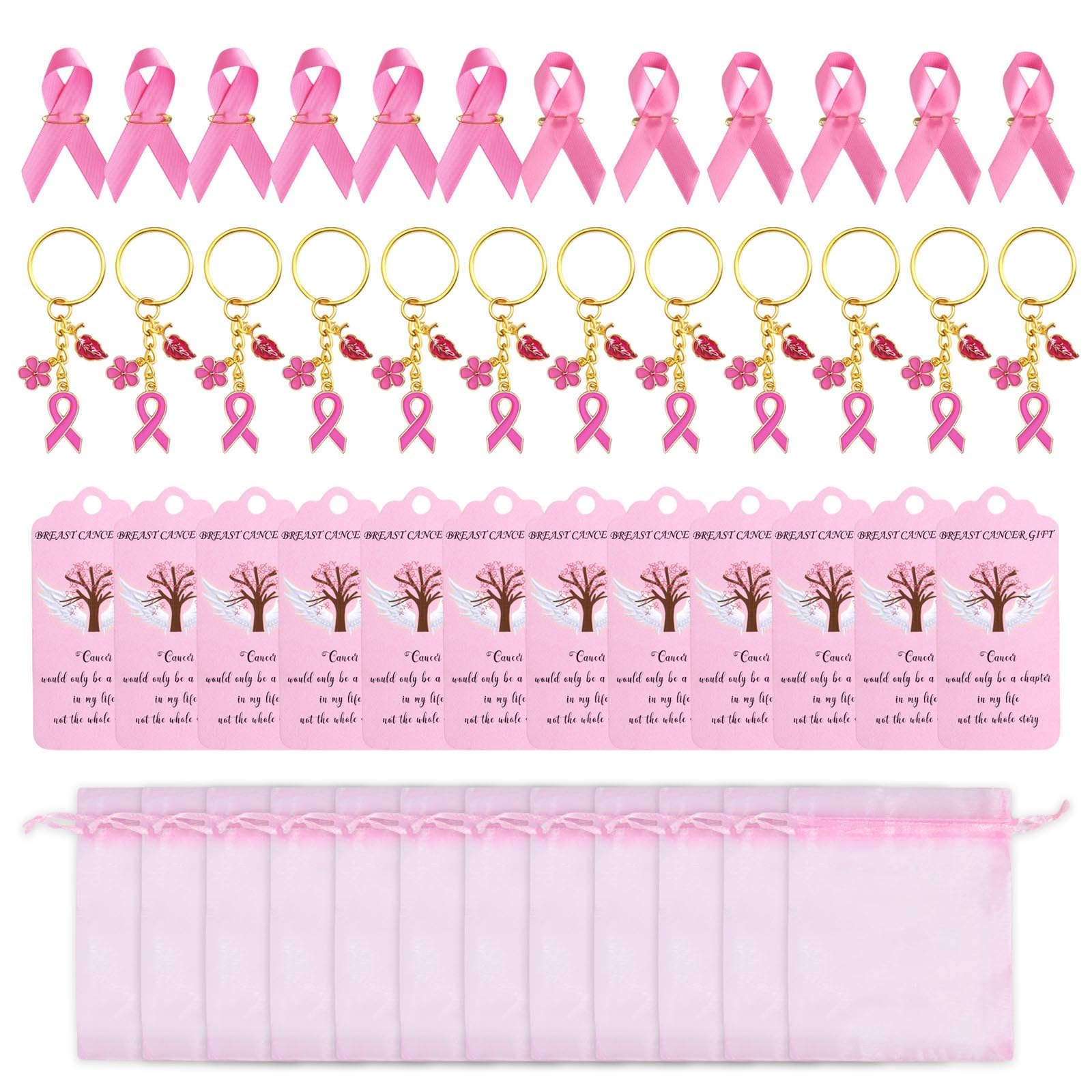 Kalttoy Women's 12 Pieces Of 6/12 Inspirational Breast Care Gifts Set For Perfect For Employee Appreciation And Friendship Celebration Inspirational Gifts For