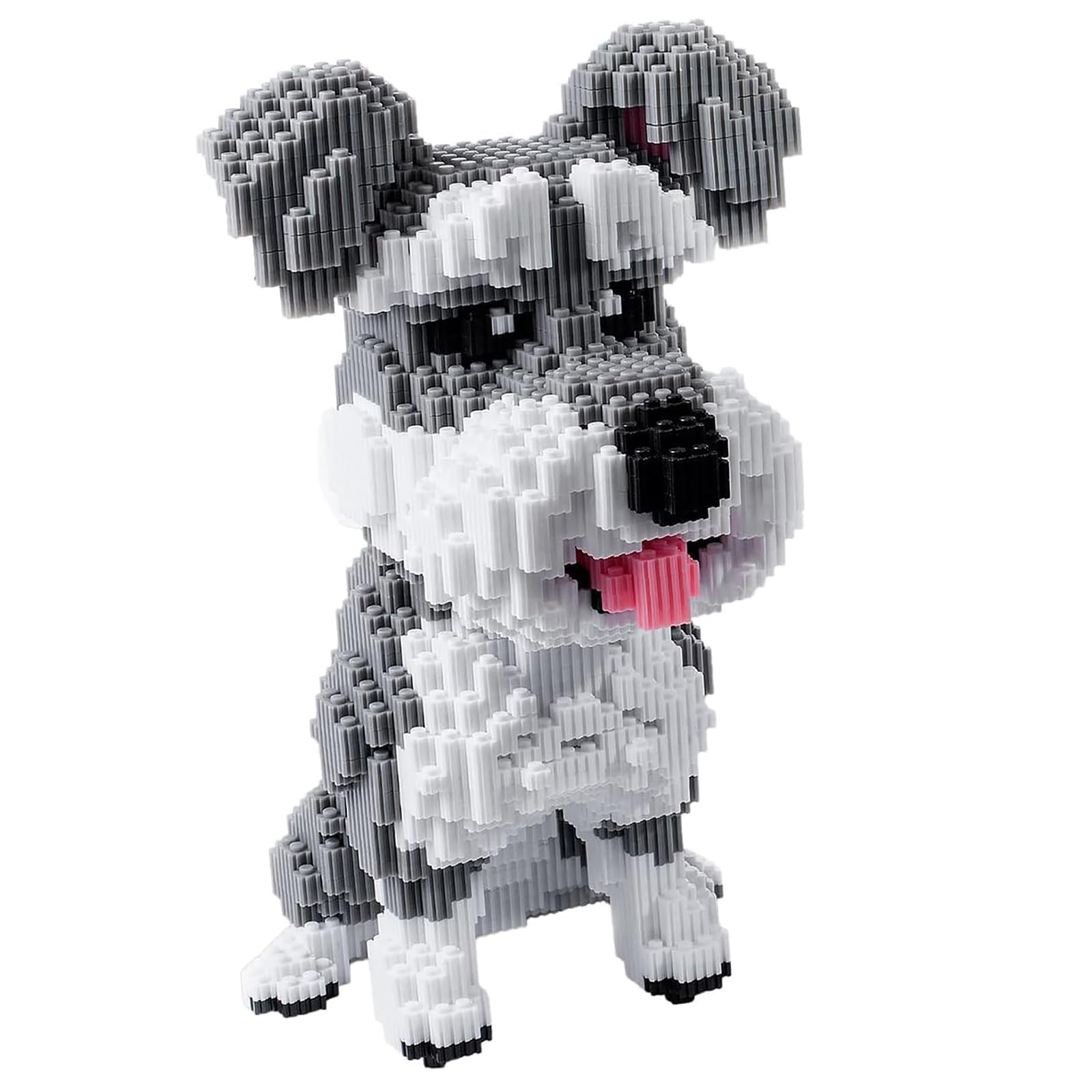 Schnauzer Dog 7100 Piece Micro Building Blocks Set for Teens & Adults – Advanced 3D Construction Kit, STEM Fine-Motor Skill Toy, Birthday, Family Indoor Creative Play