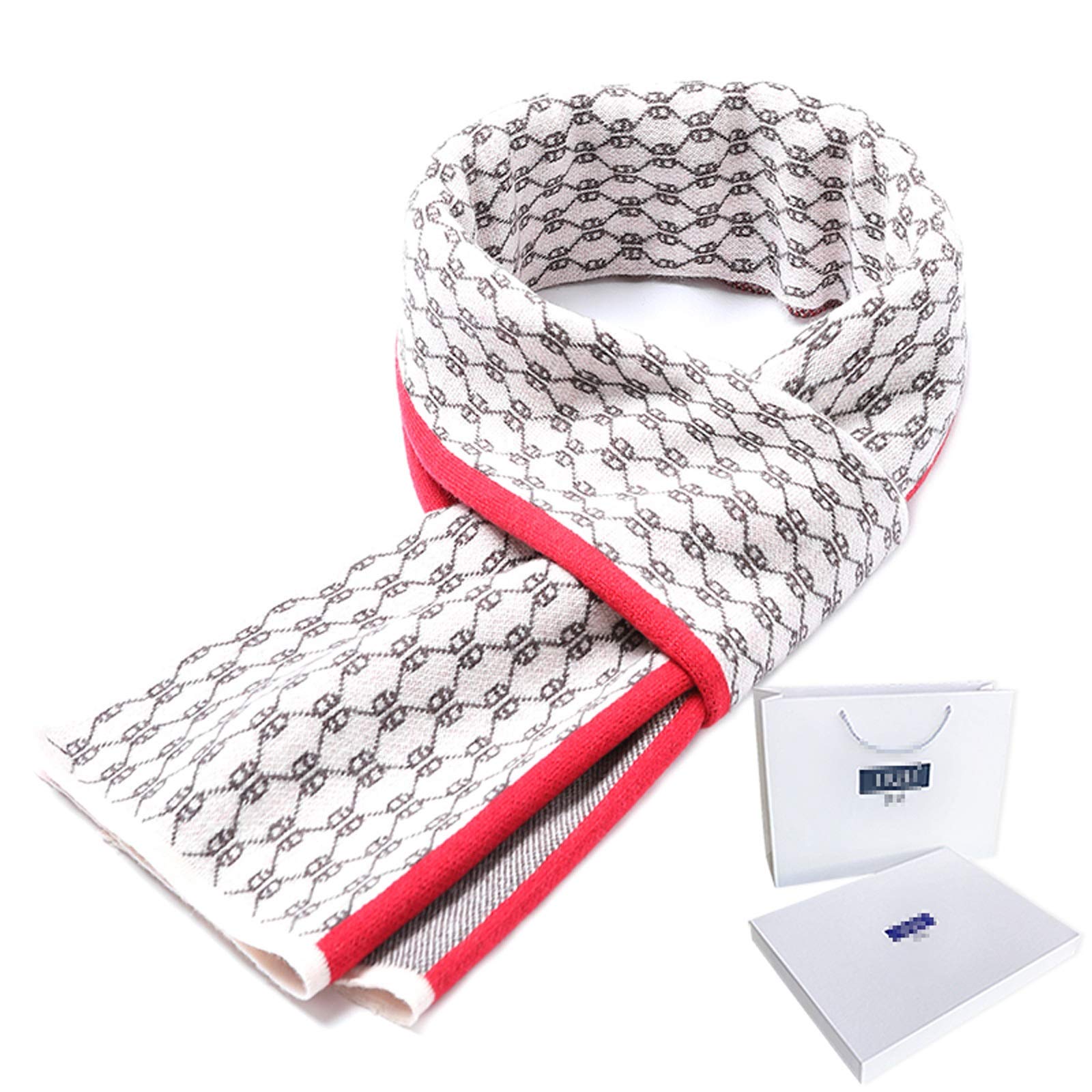 GLigeT Scialle Stola Sciarpa da Uomo in Pura Lana al 100% Sciarpe Calde e Spesse Moda Invernale Confezione, for la Persona Amata Moda Autunno Inverno Caldo (Color : C)
