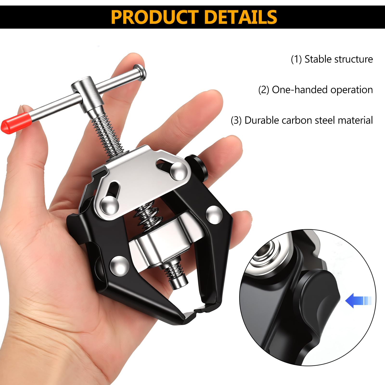 1 Pcs Extractor Limpiaparabrisas, Extractor de Brazos Limpiaparabrisas Ajustable de 9-30 mm, Extractores de Brazo de Limpiaparabrisa para Automóviles