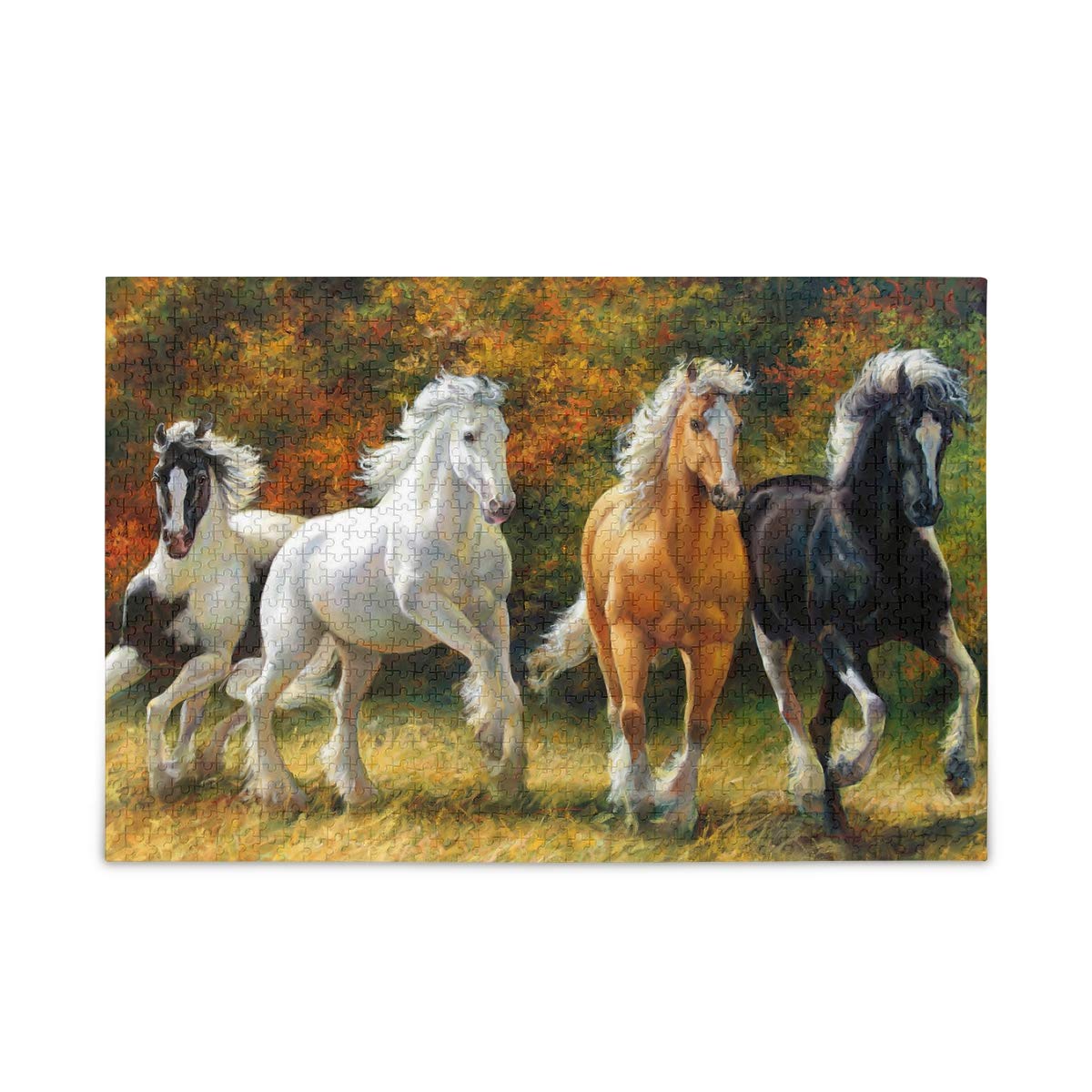 Amazon.com: Jigsaw Puzzles for Adults 500 Pieces Horse Landscape Oil  Painting Puzzles Fun Family Game Vivid Kids Toy Educational Intellectual  Decompressing 2060958 : Toys & Games