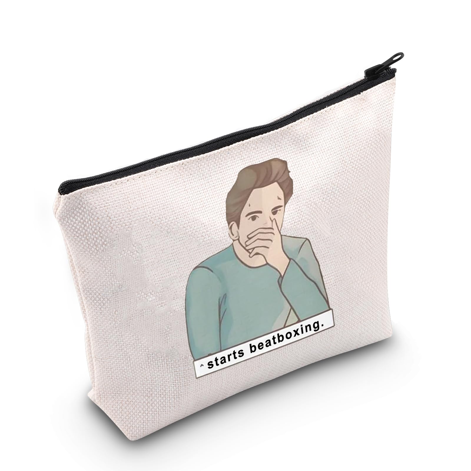MYSOMY Movie Inspired Gift Edward Inspired Makeup Bag Edward Cullen Gift Starts Beatboxing Cosmetic Bag Movie Fans Gift (Beatboxing bag3)