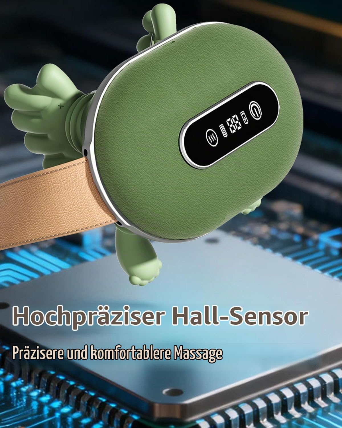 Verbessert Nackenmassagegerät, Nackenmassage mit Bildschirmanzeige, 3 Massagestufen 2 Temperaturstufen, Elektrische Massagegeräte Mit Wärme, Massage Hand für Schultern, Nacken, Rücken