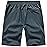TBMPOY Men\'s Hiking Shorts Quick Dry Athletic Gym Workout Short with Zipper Pockets Cool Grey S