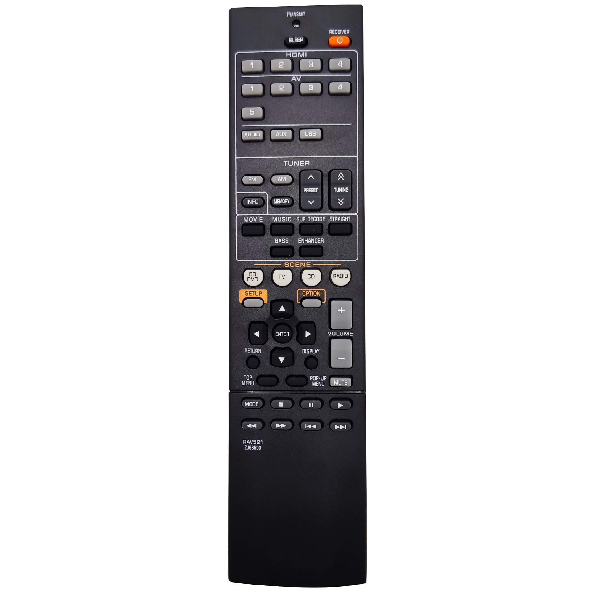 Amazon.com: INTECHING RAV521 / ZJ665000 AV Receiver Remote Control