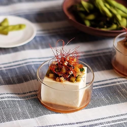 Miniatura 9 de Borosil Tazón pequeño de vidrio para postre, 3.5 onzas, juego de 6, mini moldes para hornear, vidrio de borosilicato ligero, cuencos de vidrio