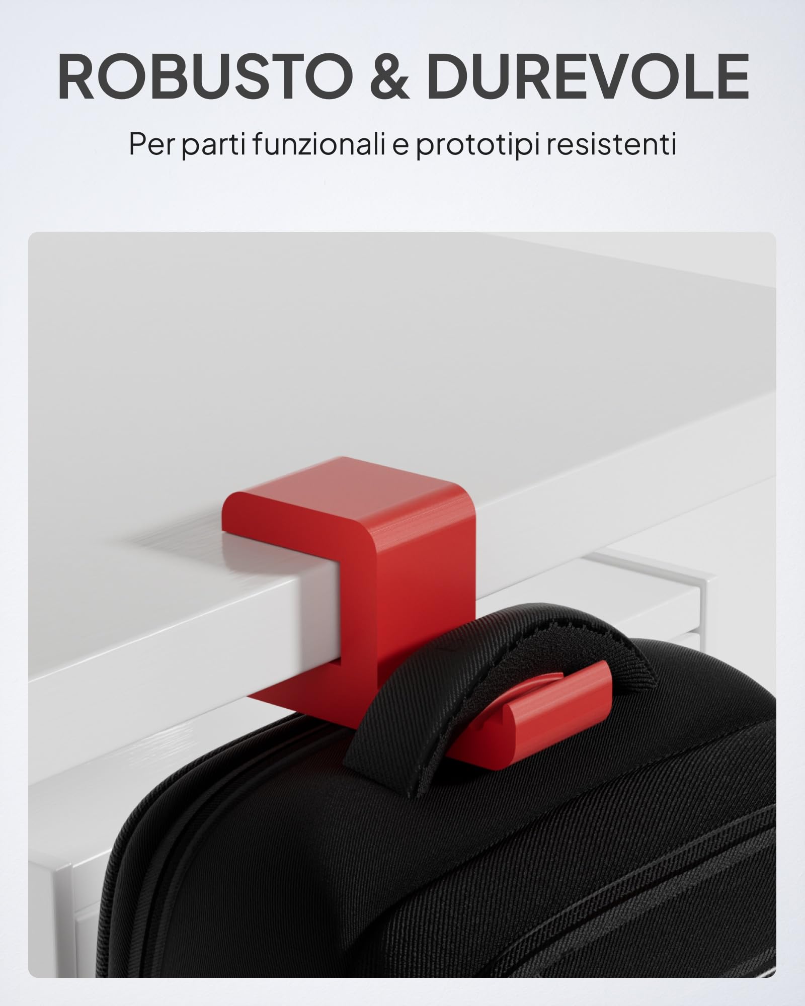 ELEGOO Filamento ABS 1,75 mm per Stampante 3D, Elevata Tenacità e Resistenza agli Urti, Resistente al Calore e all’Acqua, Qualità Industriale Adatto per Stampanti FDM, Bobina da 1 kg, Nero