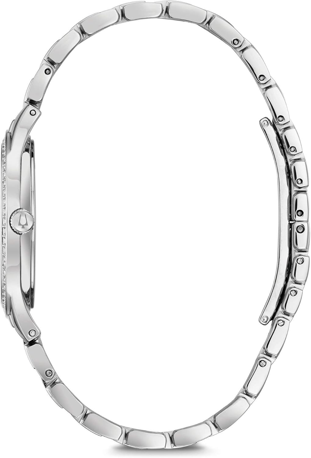 Bulova Orologio Analogico al Quarzo Donna con Cinturino in Acciaio Inossidabile 96X146