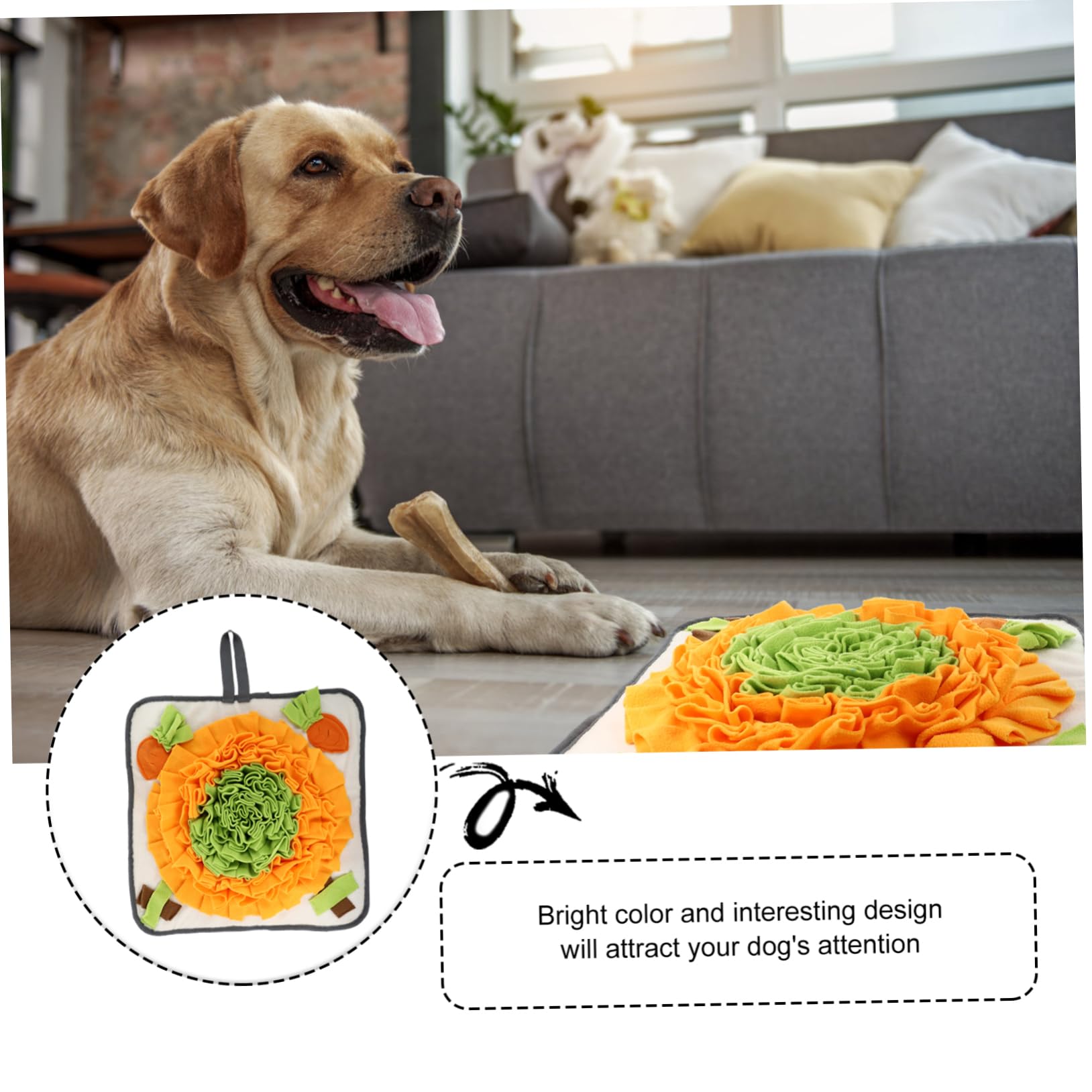 Beaupretty Tapis De Fouille pour Chien Tapis Alimentation Lente Distributeur De Friandises pour Animaux