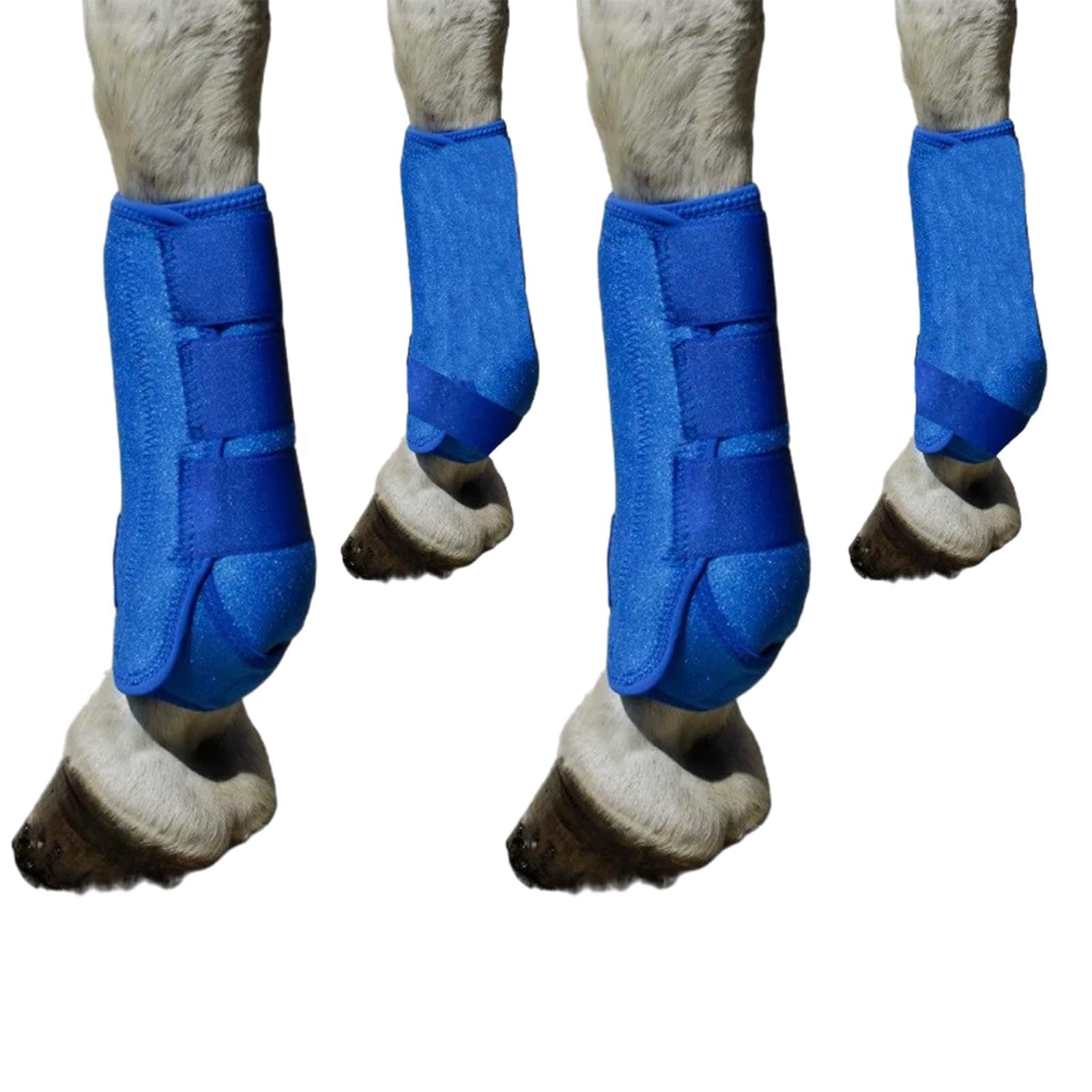 predolo 4 Uds Botas de Caballo Protector de Pierna Equipo Ecuestre Soporte de Neopreno Protectores de Caballo Conjunto Protectores de Pierna