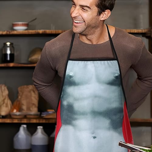 Miniatura 9 de Cabilock Delantal de cocina novedoso para hombres, divertido delantal de estatua de David para adultos para asar a la parrilla, hornear, cocina,