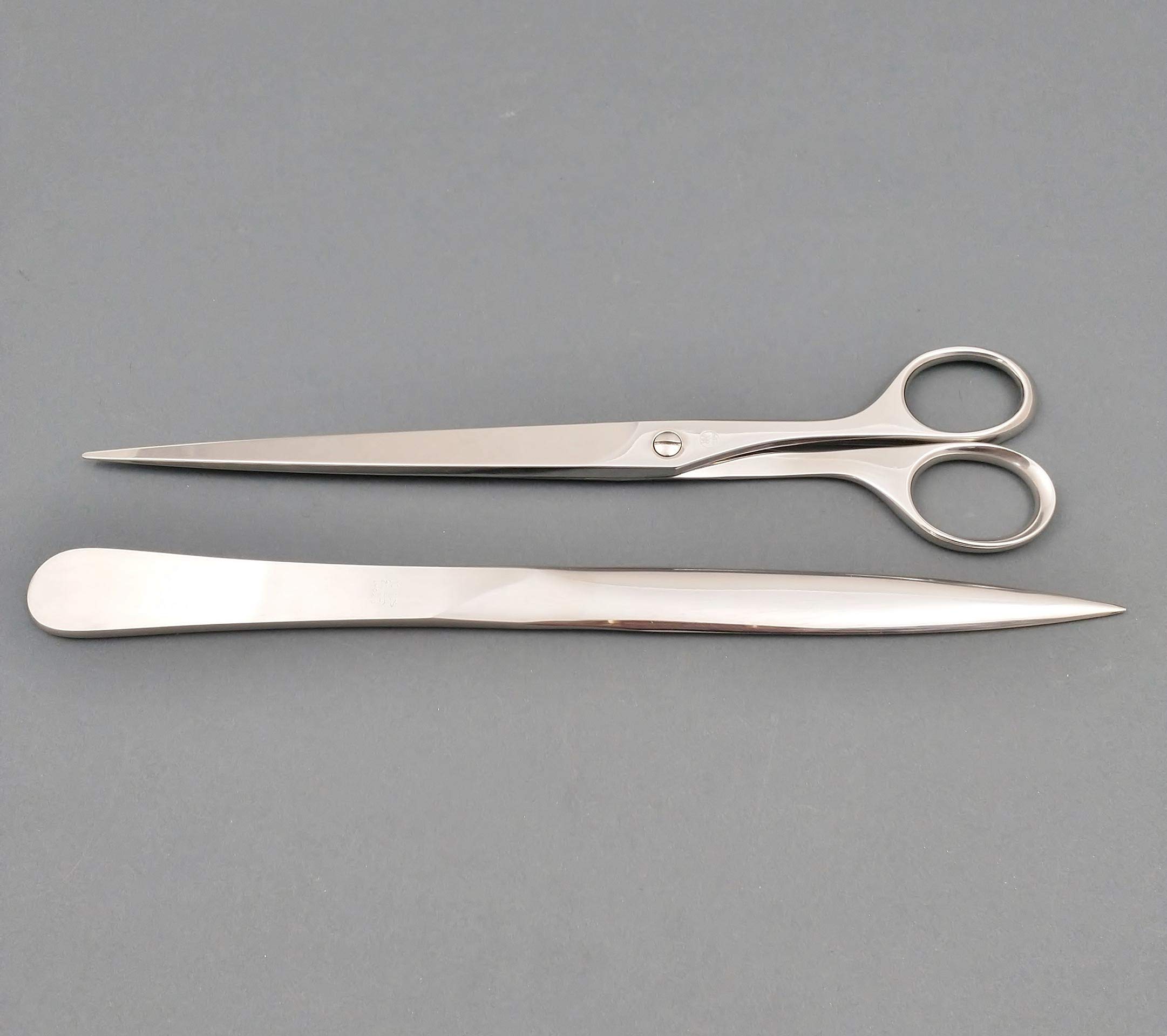 Juego de dos buoos para oficina: tijeras de 25 cm – abrir sobres 27 cm