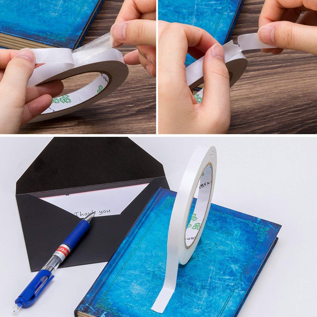 Ruban Collant Scotch Adhésif Double Face Transparent ** 3 Mm ** Rouleau De 12 Mètres - Un Grand Marché