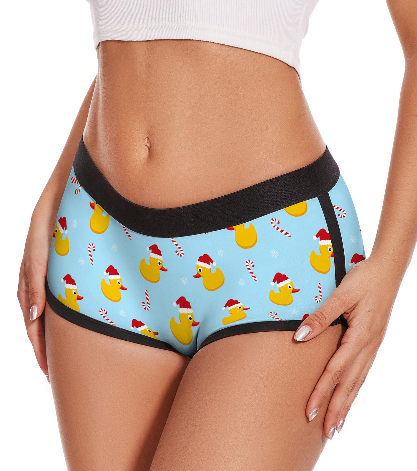 Aueyan Womens Boyshorts Panties Stretchy Boxer Briefs Novelty Lounge Sleep Shorts