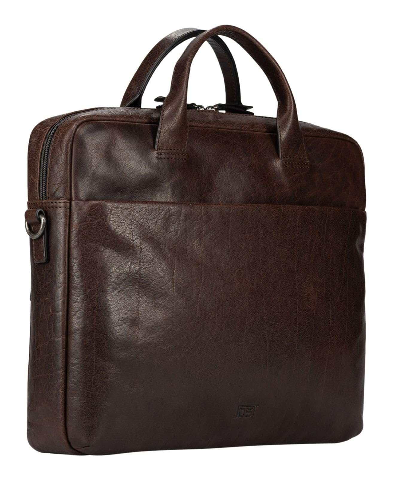 Jost laptop bag borsa da ufficio con scomparto per laptop Glasgow Business Bag 1C Brown marrone scuro